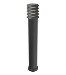 1 Light Large Outdoor Bollard Light Black IP65, E27