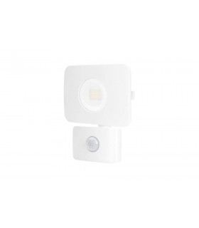 LED Floodlight 20W 3000K 1800lm PIR Sensor / Override Matt White IP64