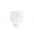 LED Floodlight 50W 3000K 4500lm PIR Sensor / Override Matt White IP64