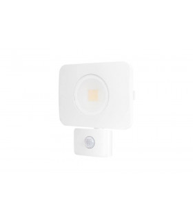 LED Floodlight 50W 3000K 4500lm PIR Sensor / Override Matt White IP64