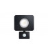 LED Floodlight 30W 3000K 2700lm PIR Sensor / Override Matt Black IP64