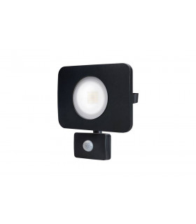 LED Floodlight 50W 3000K 4500lm PIR Sensor / Override Matt Black IP64