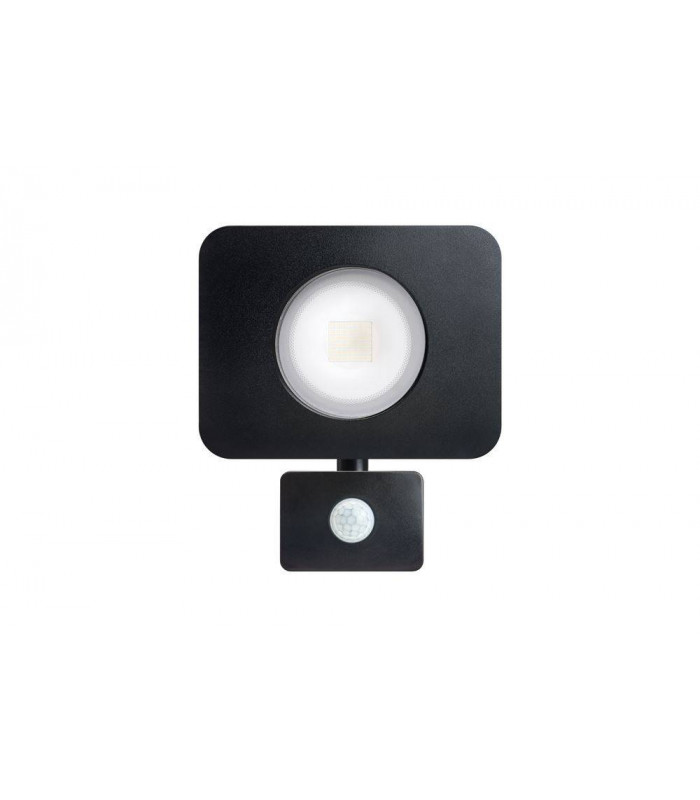 LED Floodlight 50W 3000K 4500lm PIR Sensor / Override Matt Black IP64