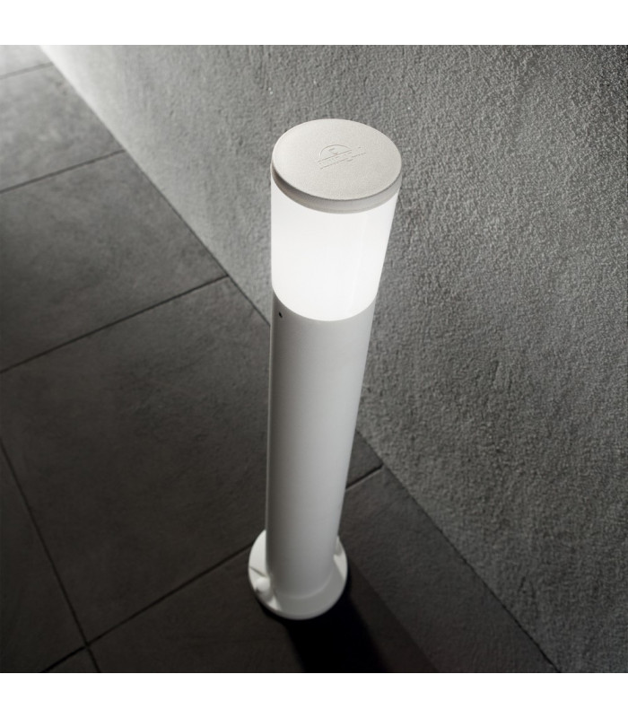 1 Light Outdoor Bollard Light White IP55, E27
