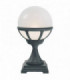 1 Light Outdoor Pedestal Light Black, Opal IP54, E27