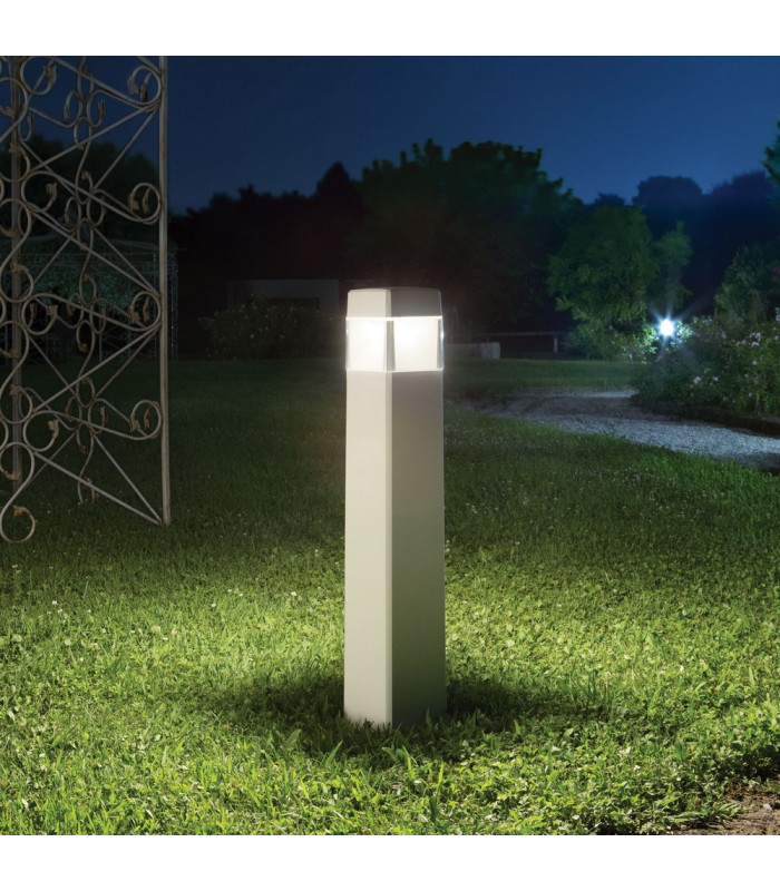 1 Light Outdoor Bollard Light White IP44
