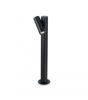 LED 1 Light Outdoor Bollard Light Black IP44