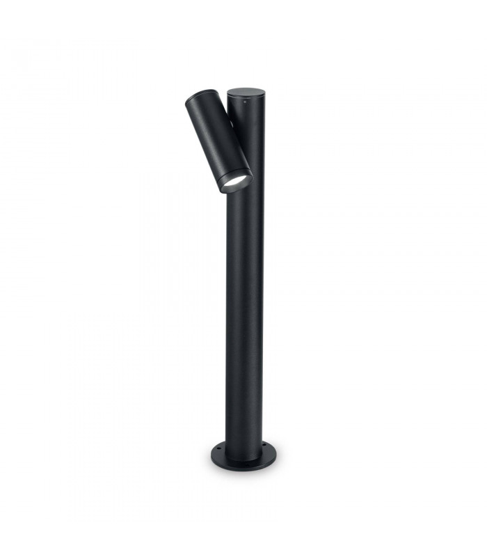 LED 1 Light Outdoor Bollard Light Black IP44