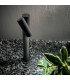 LED 1 Light Outdoor Bollard Light Black IP44
