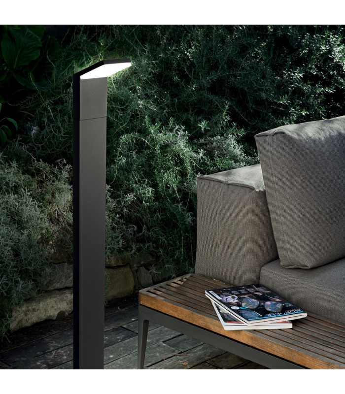 LED 1 Light Outdoor Bollard Light Anthracite IP54