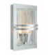 1 Light Outdoor Flush Wall Light Galvanised IP54, E27