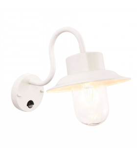 1 Light Outdoor PIR Wall Gloss Stone Paint, Glass IP44, E27