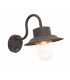 1 Light Outdoor PIR Wall Textured Black Paint, Glass IP44, E27