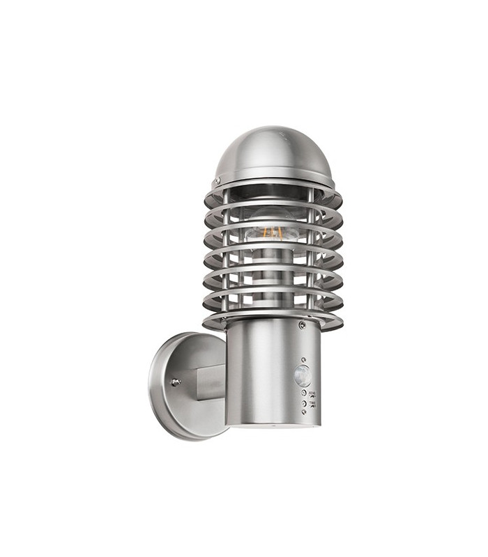 1 Light Outdoor Wall Brushed Stainless Steel IP44, E27