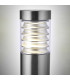 LED 1 Light Outdoor Coastal Bollard Light Marine Grade Brushed Stainless Steel IP44
