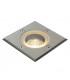 1 Light Outdoor Recessed Light Marine Grade Brushed Stainless Steel, Glass IP65, GU10