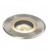 1 Light Outdoor Recessed Light Marine Grade Brushed Stainless Steel, Glass IP65, GU10