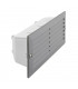 1 Light Outdoor Recessed Light Textured Grey, Frosted Glass IP44, E27