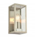 1 Light Outdoor Wall Light Brushed Stainless Steel, Glass IP44, E27