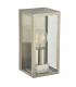 1 Light Outdoor Wall Light Brushed Stainless Steel, Glass IP44, E27