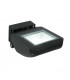 Integrated LED 1 Light Outdoor Wall Light Textured Black, Clear IP65