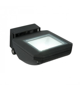 Integrated LED 1 Light Outdoor Wall Light Textured Black, Clear IP65