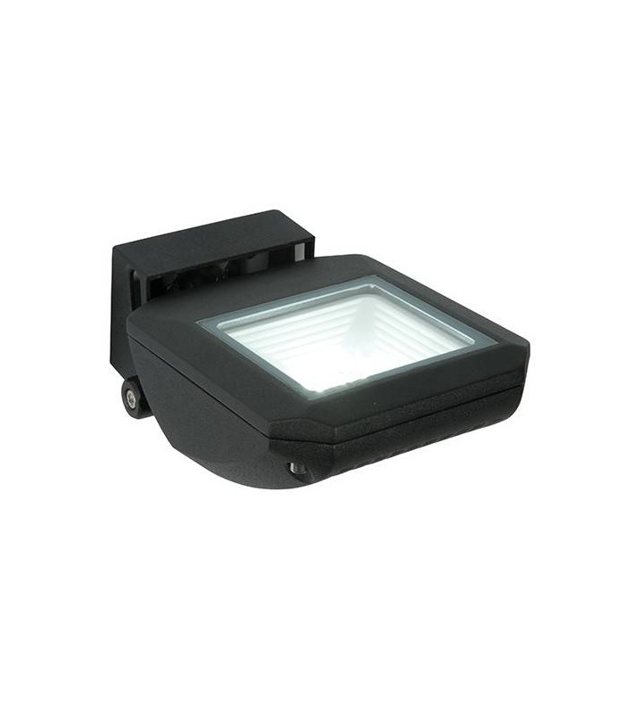 Integrated LED 1 Light Outdoor Wall Light Textured Black, Clear IP65