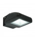 Integrated LED 1 Light Outdoor Wall Light Textured Black, Clear IP65