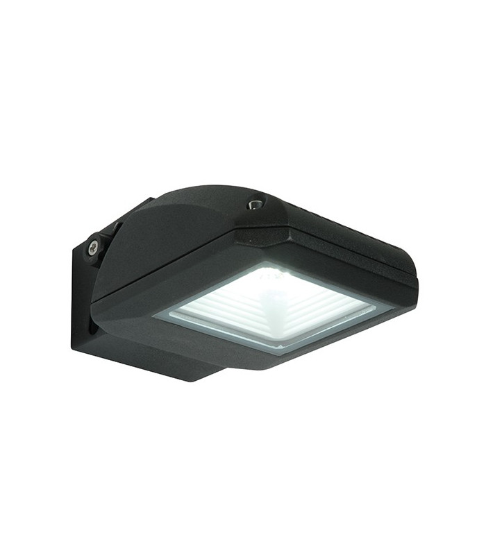 Integrated LED 1 Light Outdoor Wall Light Textured Black, Clear IP65