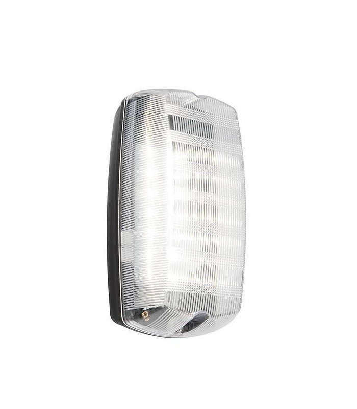 Integrated LED 1 Light Outdoor Wall Light Prismatic, Black Abs Plastic IP44