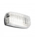 Integrated LED 1 Light Outdoor Wall Light Prismatic, Black Abs Plastic IP44