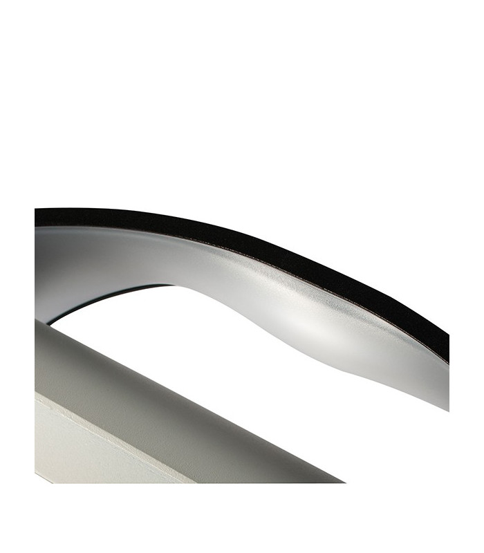 Integrated LED 1 Light Outdoor Up Down Wall Light Textured Matt Black, Opal IP65