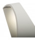 Integrated LED 1 Light Outdoor Up Down Wall Light Textured Matt White, Opal IP65