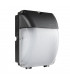 Integrated LED 1 Light Outdoor Wall Light Matt Black, Opal IP44