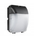 Integrated LED 1 Light Outdoor Wall Light Matt Black, Opal IP44
