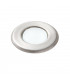 Integrated LED 1 Light Outdoor Coastal Recessed Light Marine Grade Brushed Stainless Steel, Frosted IP67