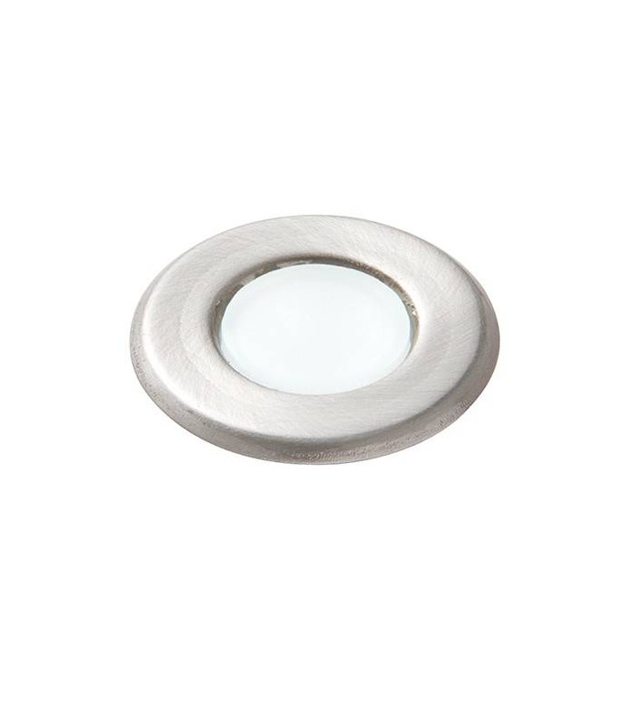 Integrated LED 1 Light Outdoor Coastal Recessed Light Marine Grade Brushed Stainless Steel, Frosted IP67