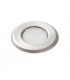 Integrated LED 1 Light Outdoor Coastal Recessed Light Marine Grade Brushed Stainless Steel, Frosted IP67