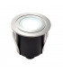 Integrated LED 1 Light Outdoor Coastal Recessed Light Marine Grade Brushed Stainless Steel, Frosted IP67