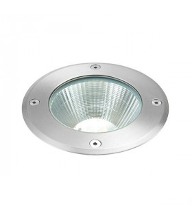 Integrated LED 1 Light Outdoor Recessed Light Brushed Stainless Steel, Glass IP67