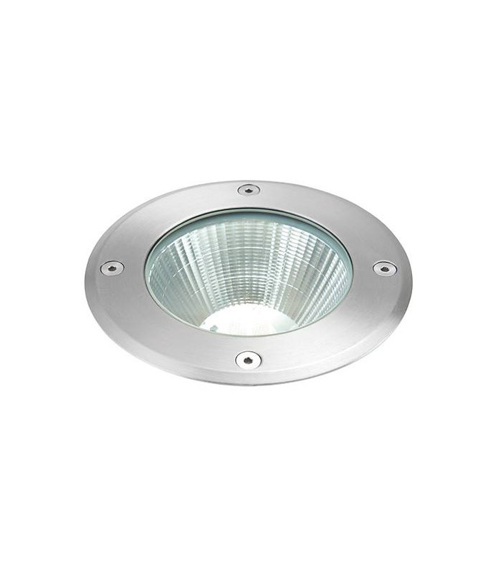 Integrated LED 1 Light Outdoor Recessed Light Brushed Stainless Steel, Glass IP67