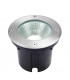 Integrated LED 1 Light Outdoor Recessed Light Brushed Stainless Steel, Glass IP67