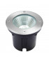 Integrated LED 1 Light Outdoor Recessed Light Brushed Stainless Steel, Glass IP67