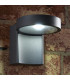Integrated LED 1 Light Outdoor Wall Light Textured Dark Matt Anthracite, Glass IP44