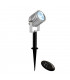 Integrated LED RGB 1 Light Outdoor Spike Light Silver Anodised, Abs Plastic IP65