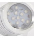 Integrated LED RGB 1 Light Outdoor Spike Light Silver Anodised, Abs Plastic IP65