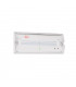Integrated LED 1 Light Outdoor Wall Light Prismatic, Gloss White IP65