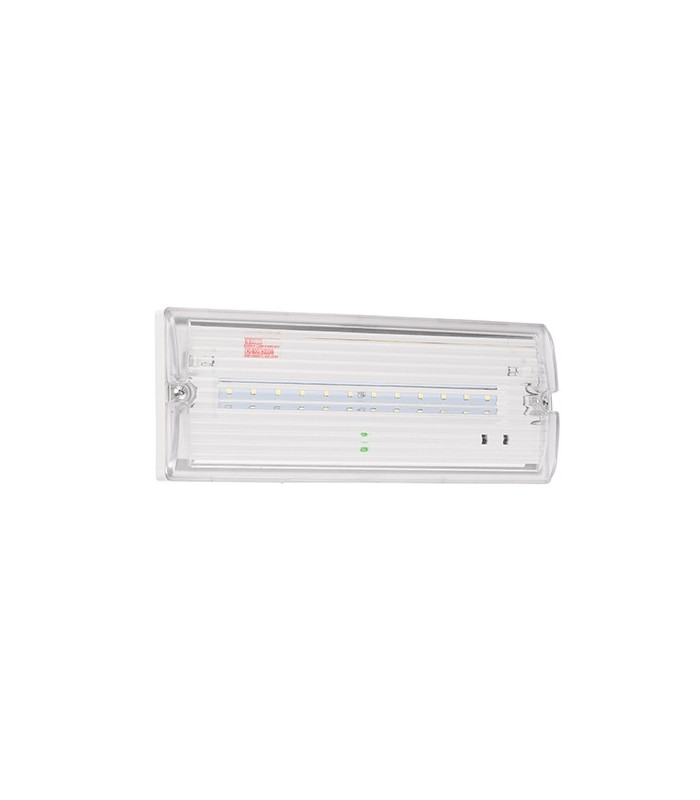 Integrated LED 1 Light Outdoor Wall Light Prismatic, Gloss White IP65