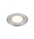 Integrated LED Outdoor Coastal Recessed Light Marine Grade Brushed Stainless Steel, Frosted IP67