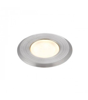 Integrated LED Outdoor Coastal Recessed Light Marine Grade Brushed Stainless Steel, Frosted IP67